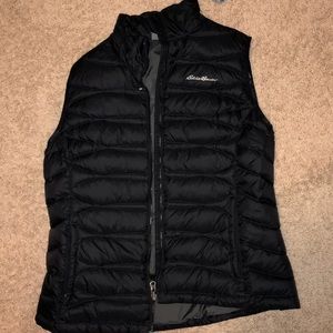 Black Eddie Bauer bubble vest